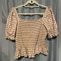 Jcrew Nwt Top. Smocked Peplum Top. Peplum Top, Smocking, J Crew, Womens Tops, Women Shopping, White, Color