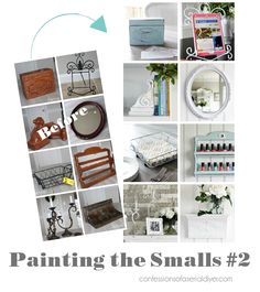 a collage of photos with the words painting the smalls 2