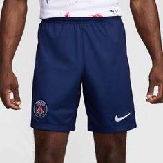 the nike paris saint - germain shorts are blue and white