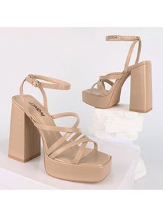 [ SIZE ]: The heel height is about 12cm/4.7 inches.
[ MATERIAL ]: This kind of comfortable platform chunky heels is made of pu leather and soft padded insole and wear-resistant rubber sole.
[ DESIGN ]: These chunky heels for women feature elastic on the inside and a unique square toe and heel design. It will provide comfort and reliability.
[ OCCASION ]: Platform heels for women sexy are greatly suitable for romantic dates, club nights, casually wear, shopping, leisure, going out, work office, v Platform Chunky Heels, Heels For Women, Heel Design, Block Heel Sandals, Platform Heels Chunky, Romantic Dates, Work Office, Designer Heels, Block Heels Sandal