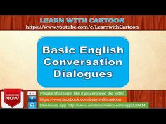 an english conversation is shown with the words basic english conversation dialogies on it