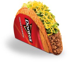 a close up of a taco on a white background