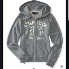 Selling At A Great Price Just Reduced Firm On Price Aeropostale Outfits, Grey Yoga Pants, Layered Hoodie, Cropped Sweatpants, Aeropostale Hoodies, Aeropostale Sweater, Graphic Tops, Drawstring Hoodie, Cotton Hoodie