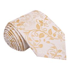 A Beige Elegant White Ties For Spring, Elegant Beige Suit And Tie Accessories For Wedding, Elegant Beige Wedding Suit And Tie Accessories, Elegant White Neckwear For Business, Elegant White Spring Ties, Elegant Cream Standard Tie, Elegant Fitted Neckwear For Spring, Elegant Beige Tie For Black Tie Events, White Formal Ties For Spring