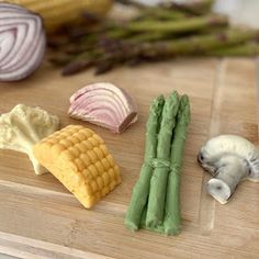 several different types of vegetables on a table