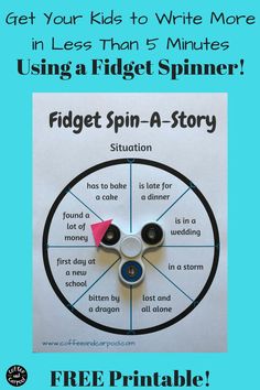 a spinner for kids to learn how to use it with the free printable