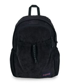 a black backpack on a white background