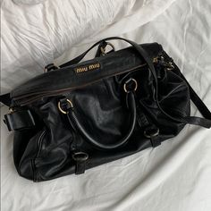 Vintage Miu Miu Bag. Gently Used. Over 10 Years Old. In Excellent Condition Vintage Miu Miu, Miu Miu Bag, Bow Bag, Day In My Life, Pretty Bags, My Trip, Cute Bags, Vintage Bags, Fashion Killa