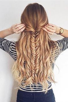 p i n t e r e s t || M E L A N I E || Easy Buns, Fishtail Braids, Luxy Hair, Cool Braid Hairstyles, Awesome Hair, Women Business, Updo Hairstyles