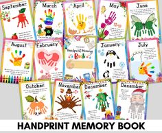 handprint memory book for kids