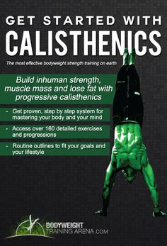 the cover of jeff cowan's book get started with calisthenics