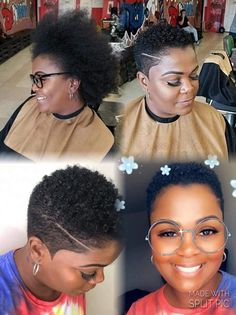 Short Haircut Ideas, Black Braided Hairstyles, Edgy Short Haircuts, Black Hair Short Cuts, Shaved Hair Cuts, Twa Hairstyles