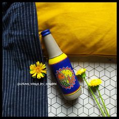 Madhubani bottle Art #bottle art 2024 Drawing, Bottle Painting Ideas, Bottle Art Painting, Bottle Paintings, Flower Pot Painting, Fabric Paint Diy, Beach Photo Ideas, Flower Pot Art