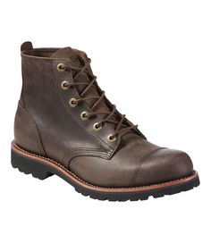 Men's Bucksport Boots, Cap Toe | Casual at L.L.Bean Classic Outdoor Lace-up Boots With Reinforced Toe, Rugged Lace-up Cap Toe Boots With Reinforced Toe, Sturdy Lace-up Boots For Outdoor Work, Classic Work Boots With Reinforced Toe For Hiking, Classic Hiking Work Boots With Reinforced Toe, Rugged Ankle Work Boots With Goodyear Welt Construction, Rugged Boots With Reinforced Toe, Classic Lace-up Boots With Reinforced Toe For Outdoor, Rustic Reinforced Toe Moto Boots For Fall