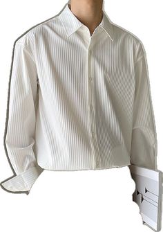 Casual White Long Sleeve Dress Shirt, Casual White Dress Shirt With Casual Collar, Casual White Collared Dress Shirt, White Slim Fit Shirt With Casual Collar, White Casual Dress Shirt With Spread Collar, White Casual Business Tops, White Casual Business Tops With Collar, White Business Tops With Casual Collar, White Relaxed Fit Collared Dress Shirt