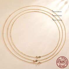 This 925 Sterling Silver necklace chain is perfect for any occasion. With its plain silver design, you can easily pair it with any of your favorite pendants. Plus, the lobster clasp ensures it stays secure all day. Choose from three colors: gold plated, rose gold plated, and platinum plated. Made of 925 Sterling Silver. Details Item Type: Fine Jewelry Necklaces Metal Type: Sterling Silver Chain Length: 40cm/45cm/50cm Silver Necklace Chain, Fish Hook Necklace, Hook Bracelet, Turtle Earrings, Turtle Necklace, Mermaid Necklace, Silver Design, Chain Fashion, Sterling Silver Chain Necklace