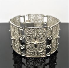 Magnificent antique jewelry created with precision craftsmanship.  SILVER marked 800 FILIGREE BRACELET handcrafted  Byzantium style  vintage  antique length: 6 3/4 inches, 17 cm A fine gift for life Traditional Formal Jewelry With Historical Design, Antique Cuff Bracelet With Intricate Design For Formal Occasions, Traditional Jewelry With Historical Design For Collectors, Classic Ceremonial Bracelet With Intricate Design, Elegant Bangle With Antique Finish, Elegant Bangle Jewelry With Antique Finish, Classic Formal Cuff Bracelet With Intricate Design, Elegant Bangle Bracelet With Antique Finish, Formal Victorian Bangle With Intricate Design