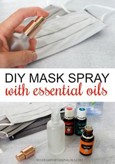 Mask Spray, Diy Essential Oil Recipes, Doterra Essential Oils Recipes, Oil Remedies, Yl Essential Oils