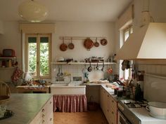 the kitchen is clean and ready for us to use