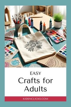 an image of crafts for adults with the title easy crafts for adults