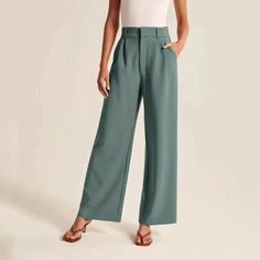 This elegant wide-leg pants offer a sophisticated addition to your wardrobe, crafted from high-quality Peacock oblique fabric. Available in a range of colors including khaki, black, bronze, navy blue, and mint green, these pants perfectly balance style and comfort, making them ideal for a temperament commute or casual outings.Designed with attention to detail, these pants feature a collage/stitching craft for a unique look. Available in sizes XS to 5XL, it's important to note that Asian sizing tends to run 1 to 2 sizes smaller than Western sizing. To ensure the right fit, consider opting for a larger size if you fall between measurements, and refer to the size chart before purchasing.The pants are packaged conveniently and include one piece per order. Please be aware that color variations Flowy Trousers, Plus Size Wide Leg Pants, High Waisted Dress Pants, Womens Wide Leg Pants, Dressy Pants, Women Business, Boho Floral Dress, Cargo Pants Women, Office Casual