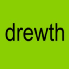 the word growth is written in black on a green background