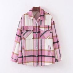 Brand Name: AachoaeStyle: CasualHooded: NoMaterial: CottonMaterial: PolyesterOrigin: CN(Origin)Season: Spring/AutumnPattern Type: PlaidClothing Length: RegularType: RegularGender: WOMENAge: Ages 18-35 Years OldCollar: Turn-down CollarClosure Type: Single BreastedItem Type: Outerwear CoatsSleeve Length(cm): FullSleeve Style: RegularModel Number: ZX1678Thickness: STANDARDOuterwear Type: JacketsDecoration: ButtonDecoration: PocketsItem: Women jacket coatStyle: Casual / Loose / Fashion / StreetwearP Plaid Winter Jacket, Plaid Jacket Women, Mode Mantel, Checkered Blouse, Winter Plaid, Flannel Jacket, Saint John, Plaid Coat, Long Sleeves Coats