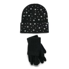 This Madden NYC Grommet Rhinestone Studded Beanie with Cuffed Glove in Black is the perfect gift to give for this Holiday season! This super cute set includes a grommet studded beanie and supersoft cuffed glove. This set makes the perfect gift to give to either yourself, or someone else! Size: One Size.  Gender: female.  Age Group: adult. Scarf Face Mask, Madden Nyc, Winter Hats Beanie, Women's Beanie, Touch Screen Gloves, Winter Hats For Women, Knit Beanie Hat, Warm Scarf, Rhinestone Studs