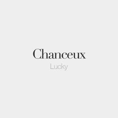 the word chance is written in black and white on a gray background with an image of a