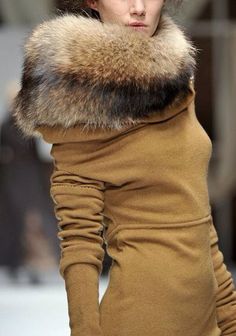 il mio stile | LIFE Elegante Y Chic, Fashion Winter, Mode Vintage, Fur Collar, Winter Wear