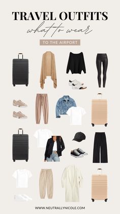 What To Wear While Traveling, Travel Outfit Long Flights, Airplane Travel Outfits, Chic Airport Outfit, Cute Airport Outfit, Comfy Airport Outfit, Airport Outfit Summer