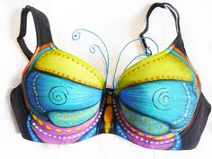 Butterfly Boobs, raising funds for Breast Cancer Nurses Bling Bras, Butterfly Dresses, Charity Ideas