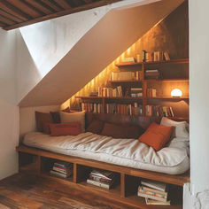 32 Under Staircase Havens: Repurposing Neglected Spaces Reading Nook Stairs, Under Stairs Snug, Loft Corner Ideas, Alcove Reading Nook, Book Nook Under Stairs, Bookshelf Under Stairs, Small Home Theatre, Desk Under Stairs, Attic Reading Nook