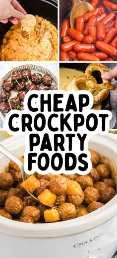 Crock Pot Appetizers – If you’re looking for simple and quick appetizers for your next party, these easy crock pot appetizers will save your time and sanity! Easy slow cooker appetizer recipes fit to feed a whole crowd! Cheap snacks, cheap appetizers, cheap appetizer recipes, hot appetizers, warm appetizers, room temperature appetizers, slow cooker snacks, slow cooker appetizers, easy crockpot party food, crockpot party food, crockpot finger foods. Crockpot Apps Appetizers, Finger Party Food Easy, Easy Slow Cooker Appetizers, Easy Party Snacks Finger Foods Cheap, Snack Tray Ideas For Party, Easy Crockpot Snacks For A Party, Crockpot Recipes Party Food, Crock Pot New Years Recipes, Finger Foods Easy Party Cheap