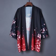 Women Japanese Kimono Coat Jackets Fox Retro Haori Yukata Loose Casual Cardigan Please note this is in Asian sizing, smaller than western size e.g. UK, US, AU. Please check the measurements carefully before making a purchase. Please allow 2-4cm discrepancy due to different measurement method. If you are not sure which size to buy, please provide height and weight, we will recommend a suitable size. Photos may slightly different from actual item's color due to the lighting during photo shooting o Japanese Fox Mask, Half Sleeve Cardigan, Gilet Kimono, Kimono Outerwear, Kimono Shirt, Fox Mask, Kimono Vintage, Traditional Kimono, High Road