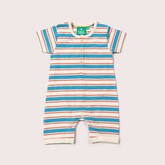 More about our Blue & Walnut Striped Organic Summer Romper This lovely summery romper comes with short sleeves and cropped legs, perfect for warmer weather. It's made from 100% organic cotton that will feel beautifully soft against your child's skin. We've left some extra room for cloth covered nappies, and used ni Reusable Nappies, Kids Adventure, Extra Rooms, Extra Room, Baby Skin, Baby Size, Looks Great, Baby Clothes, Walnut