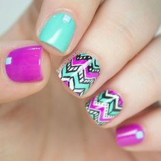 ⚡Become part of the Badass Babe Gang: @geometric_skies ⚡ Score a sweet  10% off your next jewellery & home decor order with the code  'GEOMETRICSKIESGANG' at http://geometricskies.com #nailartdesigns  #nailartideas #easynailart #classynailart #simplenailart Chevron Nail Designs, Chevron Nail Art, Uk Nails, Chevron Nails, Pretty Nail Designs, Glamorous Nails, Dream Nails, 3d Nail Art