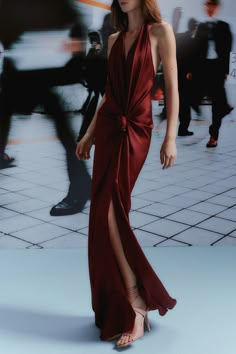 Jazmin Gown – Marissa Collections Casual Evening, Halter Maxi, Gala Dresses, Satin Maxi Dress, Burgundy Dress, Halter Maxi Dresses, Fall 2024, Guest Dresses, Satin Dresses