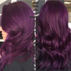 Plum Hair Color With Money Piece, Arctic Fox Ritual And Purple Af, Berry Purple Hair, Plum Hair Colour, Burgundy Purple Hair, Purple Burgundy Hair Color