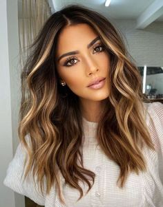 Summer Brunette, Iranian Beauty, Money Piece, Real Hair Wigs, Balayage Brunette, Hair Makeover, Brown Blonde Hair