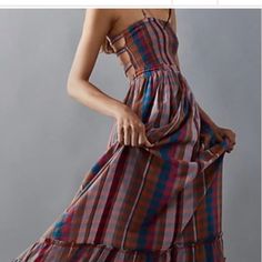 Brand New And Never Worn. Got 2 Sizes And Kept The One That Fit. Plaid Maxi Dress, Free People Boho Dress, Latest Maxi Dresses, Solid Maxi Dress, Free People Maxi, Beautiful Summer Dresses, Free People Mini Dress, Maxi Tops, Combo Dress