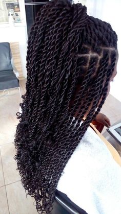 Ropetwist Box Braids Tutorial, Twisted Hair, Easy Updo Hairstyles, Jumbo Box Braids, Long Box Braids, Twist Braid Hairstyles, Beautiful Braids, Braid Ideas, Penteado Cabelo Curto