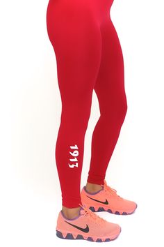 1913 FitTight™ tights, red/white Delta Sigma Theta Apparel, Delta Sigma Theta Gifts, Workout At The Gym, Jordan Style, Delta Girl, Delta Sigma Theta Sorority, Delta Sigma Theta, Greek Clothing, Womens Capris