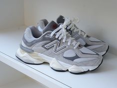 New Balance 9060 Rain Cloud, Aesthetics Shoes, Nb 9060, Nb Sneakers, Balance Outfit, Nb Shoes, New Balance 9060, Tennis Shoes Outfit, Trendy Shoes Sneakers