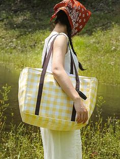 BirdinBag - Large Capacity Foldable Waterproof Lunch Bag: Portable and Versatile Picnic Basket & Grocery Cooler! Yellow Rectangular Travel Lunch Bag, Casual Square Bag For Outdoor, Casual Square Shoulder Bag For Outdoor, Rectangular Shoulder Bag For Summer Outdoors, Rectangular Shoulder Bag For Outdoor Summer, Rectangular Summer Shoulder Bag For Outdoor, Summer Rectangular Shoulder Bag For Outdoor, Rectangular Summer Outdoor Shoulder Bag, White Large Capacity Canvas Bag For Outdoor