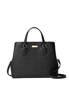 Kate Spade New York Evangelie Laurel Way Satchel | Brixton Baker Kate Spade Bag Black, Madam Secretary, Baby Momma, Casual Accessories, Kate Spade Purse, Kate Spade New York, Leather Handle, Satchel, Kate Spade