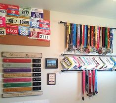 an image of a room with many medals on the wall