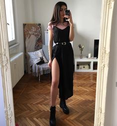 Look Grunge, K Fashion, Looks Black, Mode Inspo, Glam Rock, Komplette Outfits, Fashion Mode