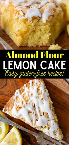 lemon cake with white icing and sliced lemons