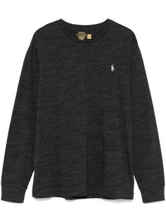 Long Sleeves T-shirt from Polo Ralph LaurenComposition: 100% Cotton Red Valentino Shoes, Herno Jacket, Polo Pony, Ralph Lauren Long Sleeve, Italian Outfits, Balenciaga Triple S, Equestrian Style, T Shirt Vest, Grey Cotton